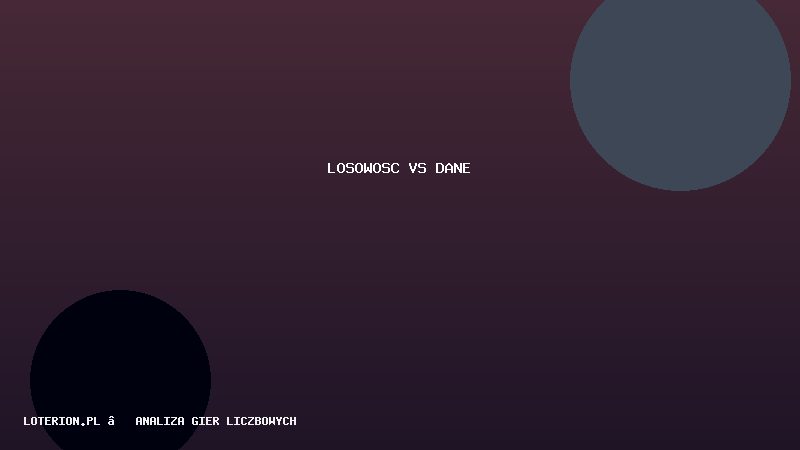 Losowość vs statystyka — czego analityka lotto NIE obiecuje